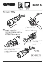 Gewiss IEC 309 SL Quick Manual предпросмотр