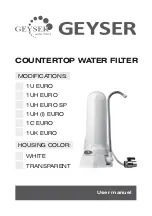 Preview for 1 page of Geyser G-1U EURO User Manuel