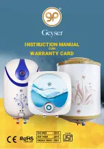 Geyser GLASSLINE PRIME Instruction Manual And Warranty Card preview