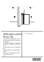 Предварительный просмотр 1 страницы GEZE FA GC 150 Instructions For Installation Manual