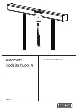 Preview for 1 page of GEZE Hook bolt Lock A Installation Instructions Manual