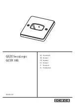 GEZE SecuLogic GCER 100 Manual preview