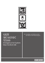 Предварительный просмотр 1 страницы GEZE SecuLogic RWS TZ 300 Installation And Commissioning Instructions With Wiring Diagram