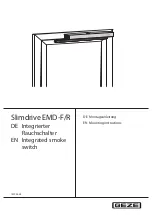 GEZE Slimdrive EMD-F Mounting Instructions предпросмотр