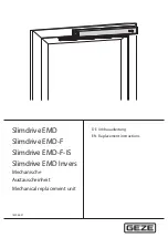 Предварительный просмотр 1 страницы GEZE Slimdrive EMD Replacement Instructions Manual