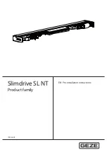 GEZE Slimdrive SL NT Pre-Installation Instructions предпросмотр