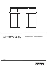 GEZE Slimdrive SL-RD Additional Installation Instructions предпросмотр