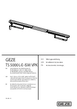 GEZE TS 5000 L-E-ISM VPK Installation Instructions Manual preview