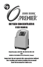 Предварительный просмотр 1 страницы GF John Bunn O2 Premier JB0160-010 User Manual