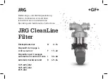 Предварительный просмотр 1 страницы GF JRG CleanLine 1371.025 Operating And Maintenance Instructions Manual