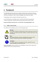 Preview for 6 page of GF JRG Coral force 5000 Installation And Operating Instructions Manual