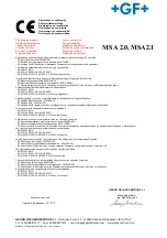 Preview for 84 page of GF MSA 2.0 Instruction Manual