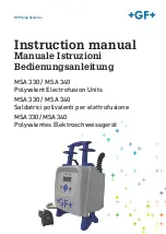 Preview for 1 page of GF MSA 330 Instruction Manual