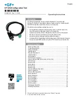 Предварительный просмотр 1 страницы GF Signet 0252 Operating Instructions Manual