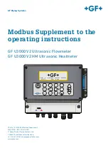 GF U3000 V2 Operating Instructions Manual предпросмотр