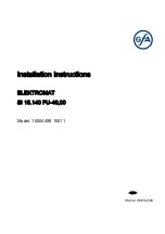 Предварительный просмотр 1 страницы GFA 10004459 10011 Installation Instructions Manual