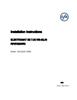 GFA ELEKTROMAT SE 7.32 WS-25,40 Installation Instructions Manual preview