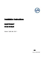 Preview for 1 page of GFA ELEKTROMAT SI 25.15-30,00 Installation Instructions Manual