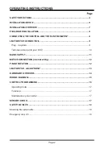 Preview for 2 page of GFA Elektromaten TS 956 Electrical Operating Instructions