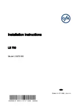 Preview for 1 page of GFA LB 700 Installation Instructions Manual