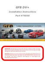 GFB DV+ Installation Instructions предпросмотр