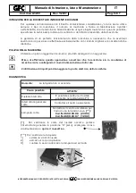 Preview for 6 page of GFC PUPILLO A3200 Operating And Maintenance Instructions Manual