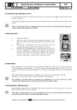 Preview for 10 page of GFC PUPILLO A3200 Operating And Maintenance Instructions Manual