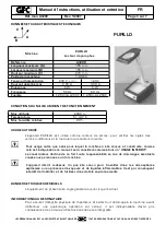 Preview for 13 page of GFC PUPILLO A3200 Operating And Maintenance Instructions Manual