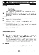 Preview for 14 page of GFC PUPILLO A3200 Operating And Maintenance Instructions Manual