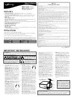 gfm MJ413TG, MJ419TG Owner'S Manual preview