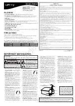 Preview for 1 page of gfm MJ413TG Owner'S Manual