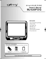 Preview for 1 page of gfm MJ520FDG Owner'S Manual