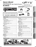 Preview for 1 page of gfm MJ840G Owner'S Manual