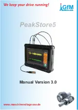 Preview for 1 page of gfm PeakStore5 Manual