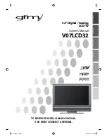 Preview for 1 page of gfm V07LCD32 Owner'S Manual