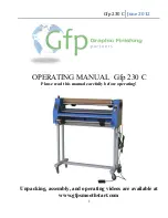 Gfp 230 C Operating Manual preview