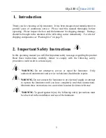 Preview for 3 page of Gfp 230 C Operating Manual