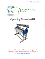 Gfp 44TH Operating Manual preview