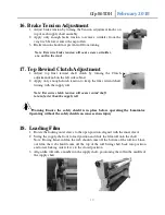 Preview for 19 page of Gfp 865DH Operating Manual