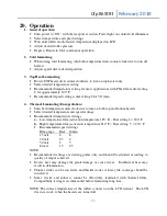 Preview for 23 page of Gfp 865DH Operating Manual