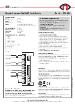 Предварительный просмотр 1 страницы GFS FWS-NT 2 Manual