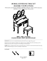 Preview for 1 page of GFW ARABELLA DRESSING TABLE SET Assembly Instructions Manual