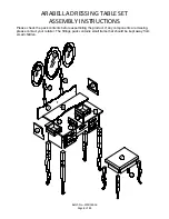 Preview for 3 page of GFW ARABELLA DRESSING TABLE SET Assembly Instructions Manual