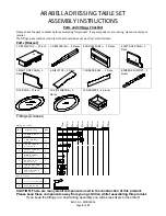 Preview for 4 page of GFW ARABELLA DRESSING TABLE SET Assembly Instructions Manual