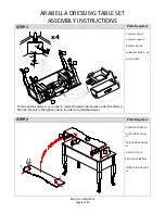 Preview for 6 page of GFW ARABELLA DRESSING TABLE SET Assembly Instructions Manual