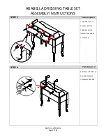 Preview for 7 page of GFW ARABELLA DRESSING TABLE SET Assembly Instructions Manual