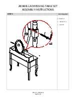 Preview for 8 page of GFW ARABELLA DRESSING TABLE SET Assembly Instructions Manual