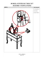 Preview for 9 page of GFW ARABELLA DRESSING TABLE SET Assembly Instructions Manual