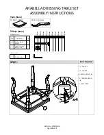 Preview for 10 page of GFW ARABELLA DRESSING TABLE SET Assembly Instructions Manual