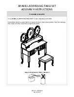 Preview for 11 page of GFW ARABELLA DRESSING TABLE SET Assembly Instructions Manual